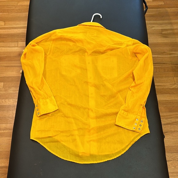 vintage rockmount weatern wear mens long sleeve diamond snaps great condition - Picture 2 of 3